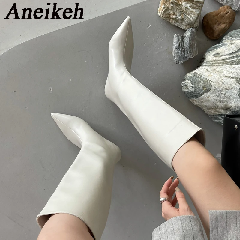 Women'S Fashion Knee High Boots - أنيكه 2027 أحذية نسائية طويلة للركبة
