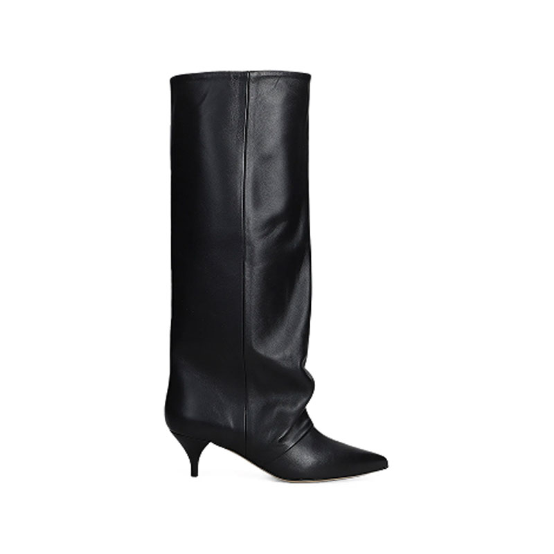 Women'S Fashion Knee High Boots - أحذية نسائية جديدة للخريف والشتاء بكعب