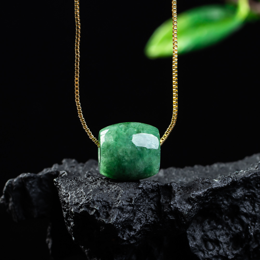 Women'S Fashion Jewellery - الطبيعية الحقيقية اليشم حبة قلادة ميانمار