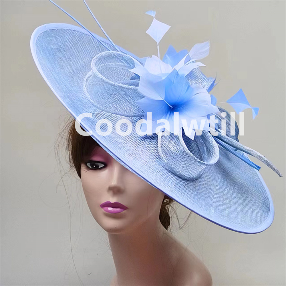 Women'S Fashion Kentucky Derby - قبعة كبيرة فاسكيتر ملكي للنساء ،