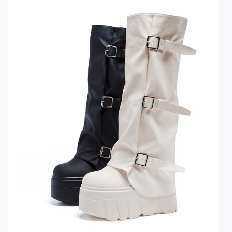 Women'S Fashion Knee High Boots - جديد 2026 موضة ماركة الخريف الشتاء