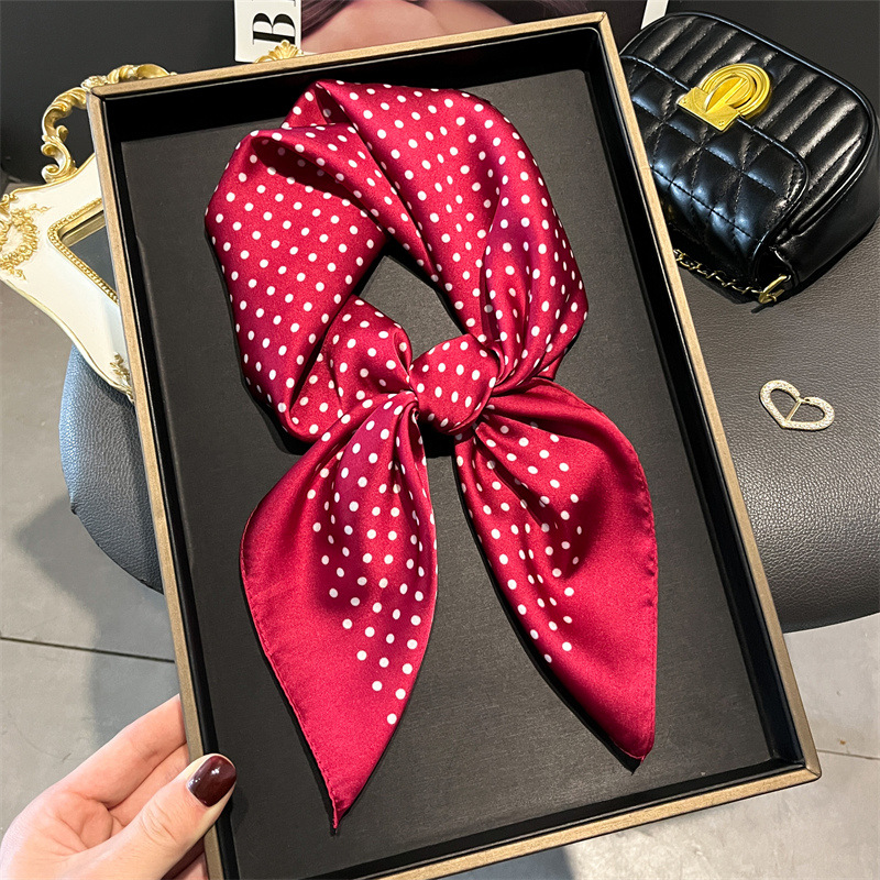 أوشحة مطبوعة جديدة فاخرة وشاح  - مراجعة Women Fashion Necktie وسعره