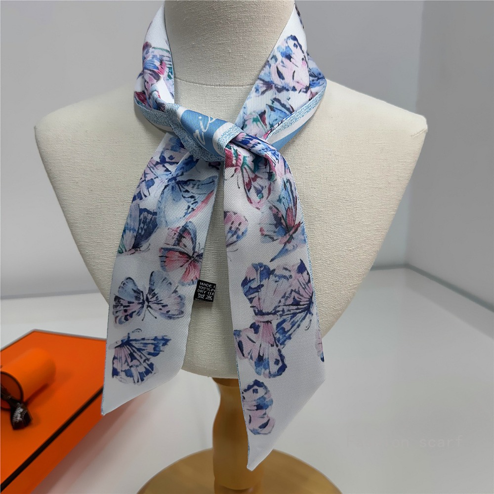 خفيفة الوزن الأزهار وشاح المرأ - مراجعة Women Fashion Necktie وسعره