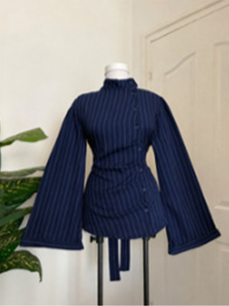 بلوزة نسائية بأكمام طويلة، بتص - مراجعة Women Fashion Necktie وسعره