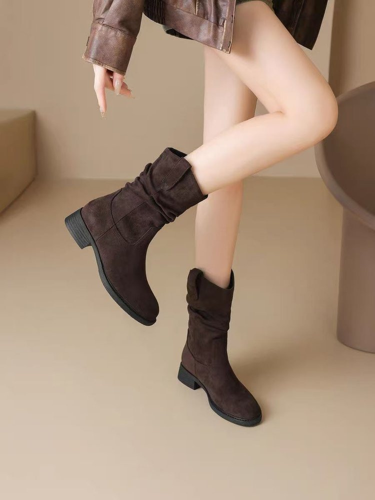 أحذية بوت نسائية بطول منتصف ال - مراجعة Women'S Fashion Korea وسعره