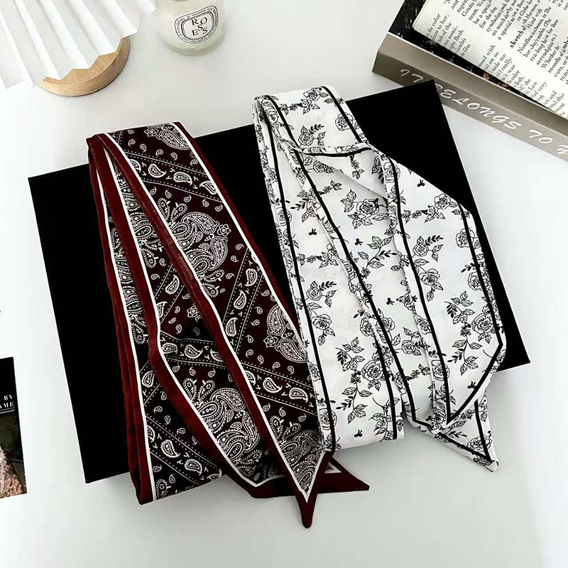 وشاح حريري نسائي فاخر وعصري، ش - مراجعة Women Fashion Necktie وسعره