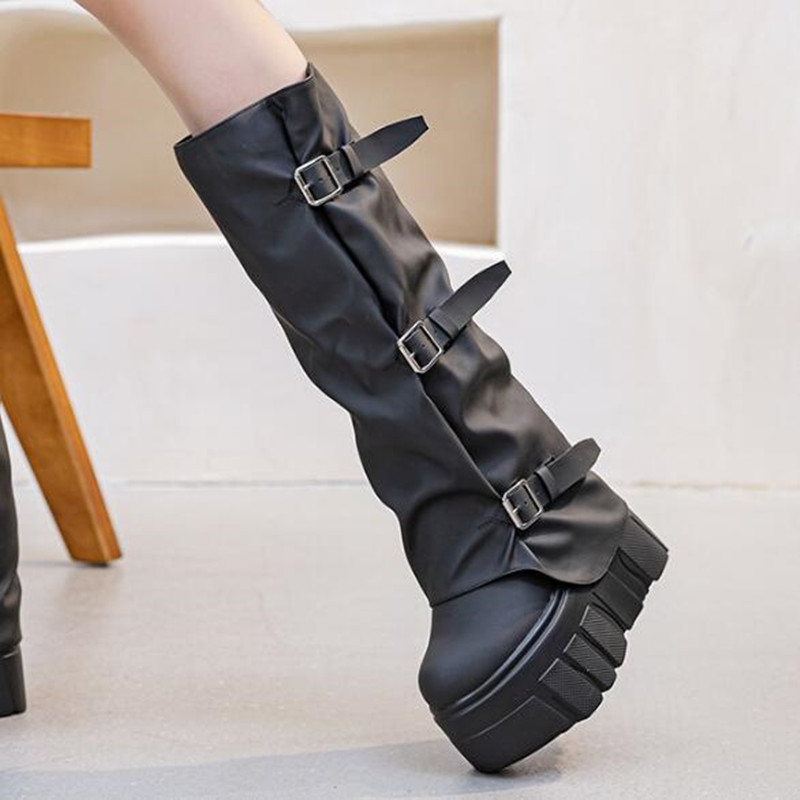 جديد 2026 موضة ماركة الخريف ال - مراجعة Women'S Fashion Knee High Boots وسعره